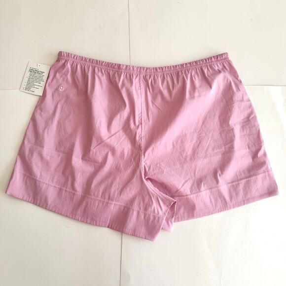 Lululemon Cotton Blend Poplin High-Rise Short 4" Vitapink Pink XL NWT - Picture 4 of 7